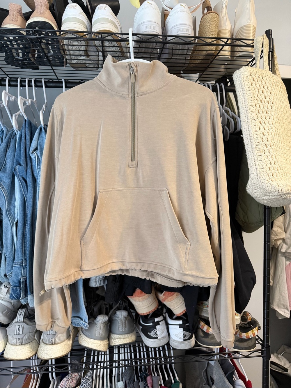 lululemon brushed softstreme half zip